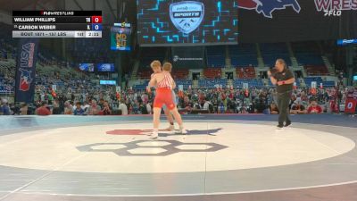 157 lbs Cons. Rd Of 32 - William Phillips, TN vs Carson Weber, IL