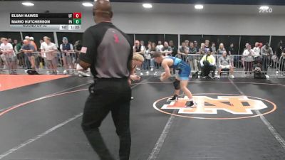 190 lbs Round Of 32 - Elijah Hawes, UT vs Mario Hutcherson, PA