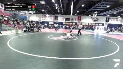 126 lbs Cons. Round 5 - Hunter Besneatte, Chaparral vs Gavin Kim, Sunny Hills