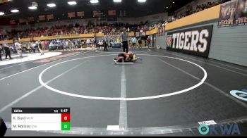 52 lbs Round Of 16 - Kol Burd, Weatherford Youth Wrestling vs Maxon Rollins, Noble Takedown Club