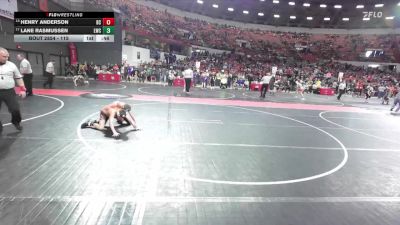 115 lbs Cons. Round 5 - Henry Anderson, Bloomer Colfax vs Lane Rasmussen, Lancaster Wrestling Club