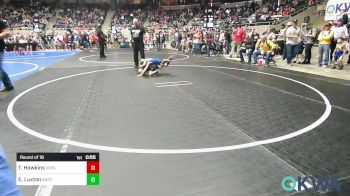 49 lbs Round Of 16 - Tatum Hawkins, Noble Takedown Club vs Everett Luxton, Bartlesville Wrestling Club