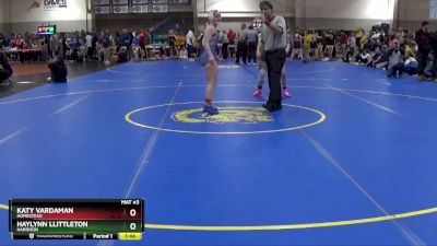 135 lbs Semifinal - Katy Vardaman, Homestead vs Haylynn Llittleton, Harrison