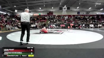 133 lbs 1st Place Match - Jevin Foust, Newman vs Jeremiah Echevarria, Gannon