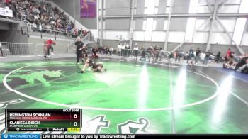 73 lbs Semifinal - Remington Scanlan, Franklin Pierce Cardinal WC vs Clarissa Birch, Sandpoint Legacy WC