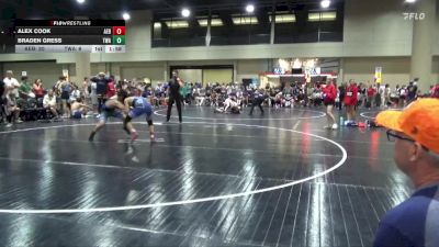 138 lbs Round 2 (6 Team) - Alex Cook, Alabama Elite Black vs Braden Gress, Trojan WA