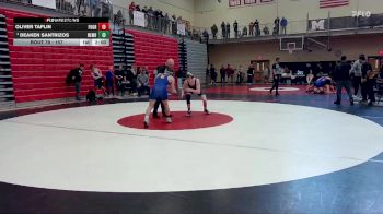 157 lbs Quarterfinal - Deaken Santrizos, Newberg vs Oliver Taplin, Forest Grove