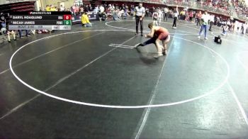 105 lbs Quarterfinal - Micah James, Ponca Spears Wrestling Club vs Daryl Hoaglund, Brady