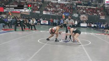 G - 135 lbs Cons. Round 2 - Laila Neiss, Ronan (Girls) vs Arya Hernandz, Lockwood (Girls)