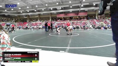 85 lbs Quarterfinal - Dustin Alvarado, Black Fox vs Bennett Scheier, Lawrence Elite