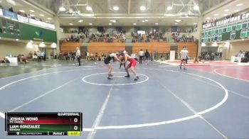 150 lbs Quarterfinal - Liam Gonzalez, Ramona vs Joshua Wong, Mt. Carmel