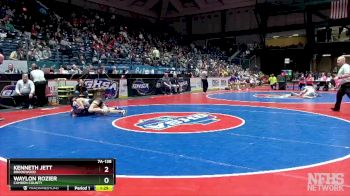 7A-138 lbs Semifinal - Kenneth Jett, Brookwood vs Waylon Rozier, Camden County