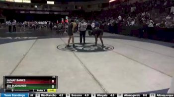 Girls 152 lbs Quarterfinal - Ja`Nay Banks, Hobbs vs Zia Budagher, St Pius X