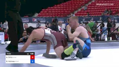 77 kg Final - Alec Ortiz, Minnesota Storm vs Britton Holmes, Army (WCAP)