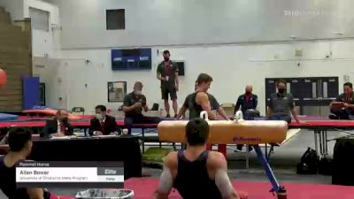 Allan Bower - Pommel Horse, University of Oklahoma Mens Program - 2021 Men's Olympic Team Prep Camp