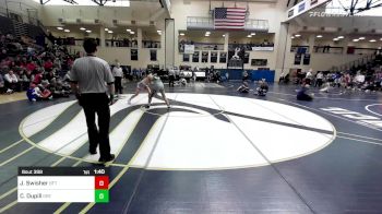 145 lbs Semifinal - Jude Swisher, Bellefonte vs Colin Dupill, Greeneville High School