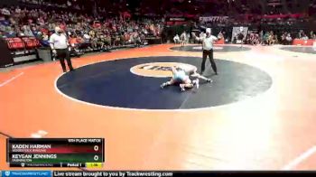 1A 113 lbs 5th Place Match - Keygan Jennings, Farmington vs Kaden Harman, Woodstock (Marian)