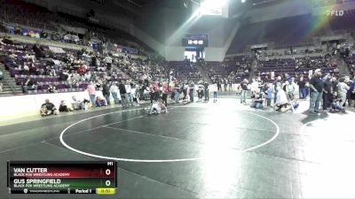 82 lbs 3rd Place Match - Van Cutter, Black Fox Wrestling Academy vs Gus Springfield, Black Fox Wrestling Academy