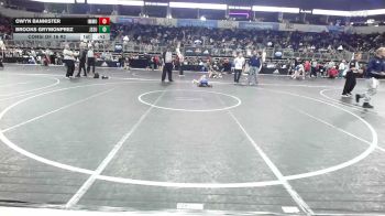 60 lbs Consi Of 16 #2 - Owyn Bannister, Immortal Athletics WC vs Brooks Grymonprez, Jesup Mat Club
