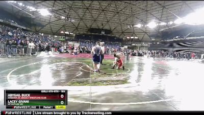 183 lbs Round 3 - Abygail Buck, Hoquiam Jr. Grizzly Wrestling Club vs Lacey Givani, UP Outlaw WC