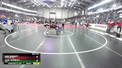 138 lbs Cons. Round 4 - Jake Barrett, Scranton Prep vs Zane Mumbulo, BGAH