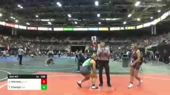 130 lbs Consi Of 16 #2 - Jadyn Marceau, Sylmar Wrestling vs Taydem Khamjoi, Swamp Monsters