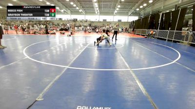 75 lbs Rr Rnd 3 - Reece Fish, Team Barracuda Elem vs Grayson Twenter, Team RJN Green