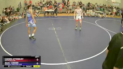 138 lbs Semifinal - Carsen Atterbury, Dallas Mat Club vs Isaac Conner, Peninsula Wrestling Club