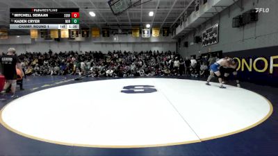 190 lbs Champ. Round 1 - Kaden Cryer, Norco vs Mitchell Semaan, Servite