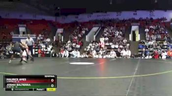 140 lbs Semifinals (8 Team) - Josiah Baltierra, Alma HS vs Maurice Ames, Clinton HS