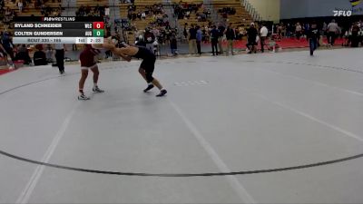 165 lbs Quarterfinal - Colten Gundersen, Augustana vs Ryland Schneider, Wisconsin-La Crosse