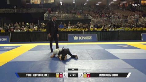 Salma Basim Halum vs Violet Ruby Rothermel 2025 Pan Kids Jiu-Jitsu IBJJF Championship
