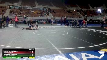 D2-120 lbs Champ. Round 1 - Josh Spitzberg, Cactus Shadows vs Omar Barrera, La Joya Community