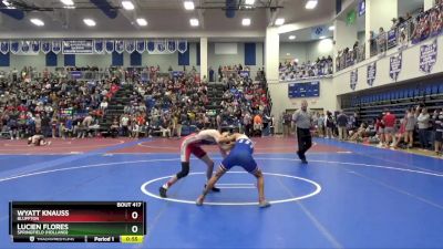 113 lbs Cons. Round 1 - Lucien Flores, Springfield (Holland) vs Wyatt Knauss, BLUFFTON