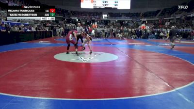 1-5A 132 3rd Place Match - Katelyn Robertson, Alexandria HS vs Melaina Rodriques, East Limestone