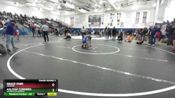 100 lbs Cons. Round 5 - Aaliyah Cordero, Valencia/Placentia vs Grace Park, Anaheim