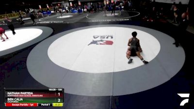 138 lbs Cons. Round 4 - Nathan Partida, Northview High School Wrestling vs Ben Calia, California