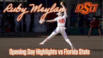 Ruby Meylan Nine Strikeouts In Oklahoma State Softball Debut | OSU Softball Highlights Vs Florida State