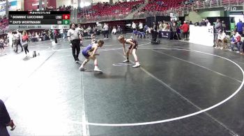 95 lbs Cons. Round 4 - Zayd Wortmann, League Of Heroes vs Dominic Lucchino, Lincoln Squires Wrestling Club