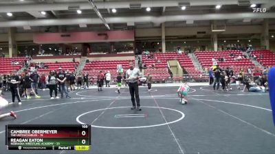 105 lbs Round 5 (6 Team) - Cambree Obermeyer, The Untouchables vs Reagan Eaton, Nebraska Wrestling Academy