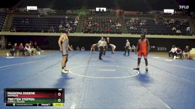 197 lbs Semifinal - Massoma Endene, Wartburg vs Treyten Steffen, Cornell College