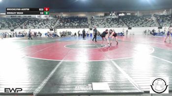 130 lbs Consi Of 8 #1 - Brooklynn AUSTIN, McLoud vs Brinley Bean, Elgin Wrestling