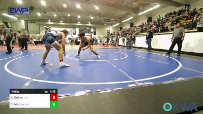 140 lbs Rr Rnd 3 - Kaleb Kelley, Tiger Trained Wrestling vs Gabe Mattox, Salina Wrestling Club