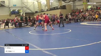 125 kg Round Of 32 - Fletcher Miller, Indiana University vs Matthew Voss, Patriot Eilte Wrestling Club