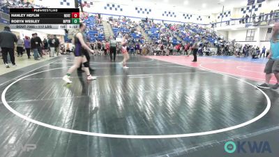 117 lbs Rr Rnd 2 - Hanley Heflin, Northeast Take Down Club vs Robyn Wesley, Mannford Pirate Youth Wrestling