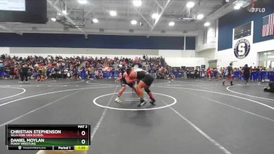 215 lbs Champ. Round 2 - Christian Stephenson, Villa Park High School vs Daniel Moylan, Poway Wrestling