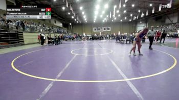 130 lbs Champ. Round 1 - Amber Miller, Northwest vs Mia Bruns, Sand Springs