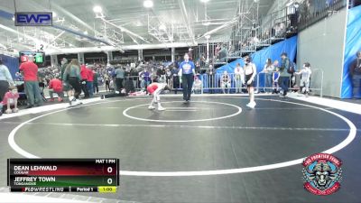 55 lbs Cons. Round 1 - Jeffrey Town, Tonganoxie vs Dean Lehwald, Cougar