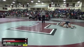 138 lbs Cons. Round 2 - Jayden Bucknell, NH/TV vs Kael Cook, Burlington Notre Dame