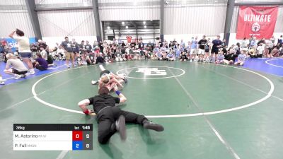 36 kg Rr Rnd 1 - McKenzie Astorino, PA West Black vs Piper Full, Mat Assassins Girls